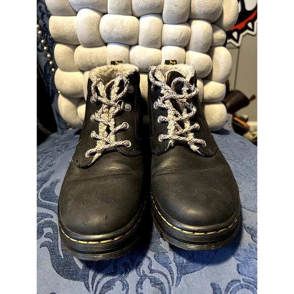 Dr Martens Bonny Black Faux Fur Lined Boots size 8/EU 39 - Picture 3 of 6
